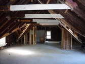 Attic living space with partial demo