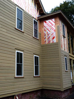our new Boral siding going up!